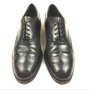 Bostonian black wingtip brogue Oxford shoes 9